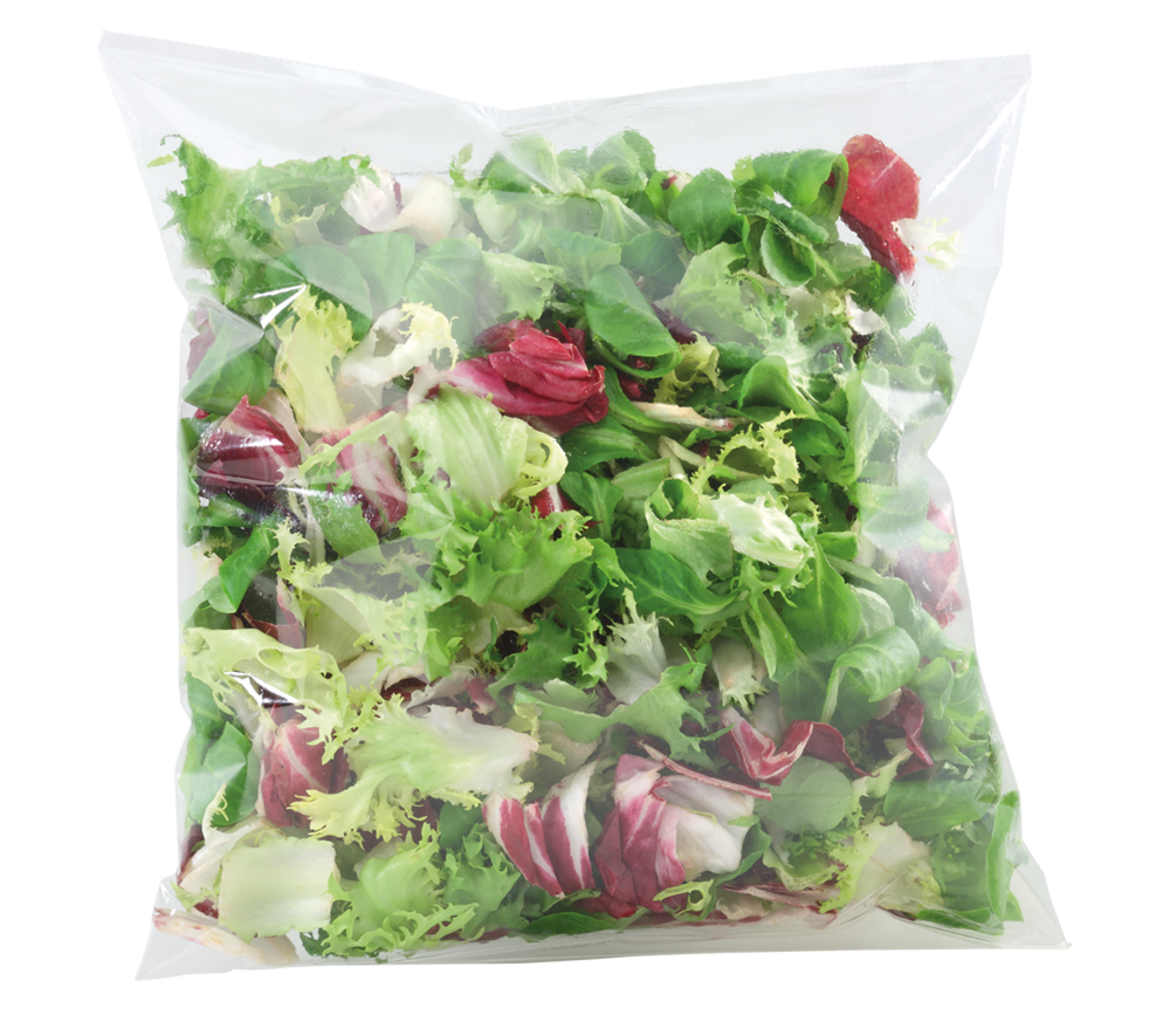 Bolsa de ensalada sellada mediante ultrasonidos