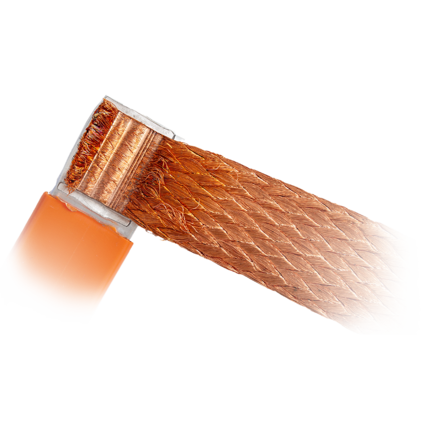 Trenza de cobre soldada por ultrasonidos